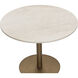 Iska Cream / Antique Brass Bistro Table